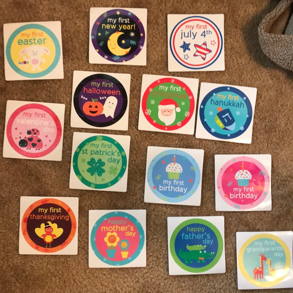 Baby’s first holiday sticker set